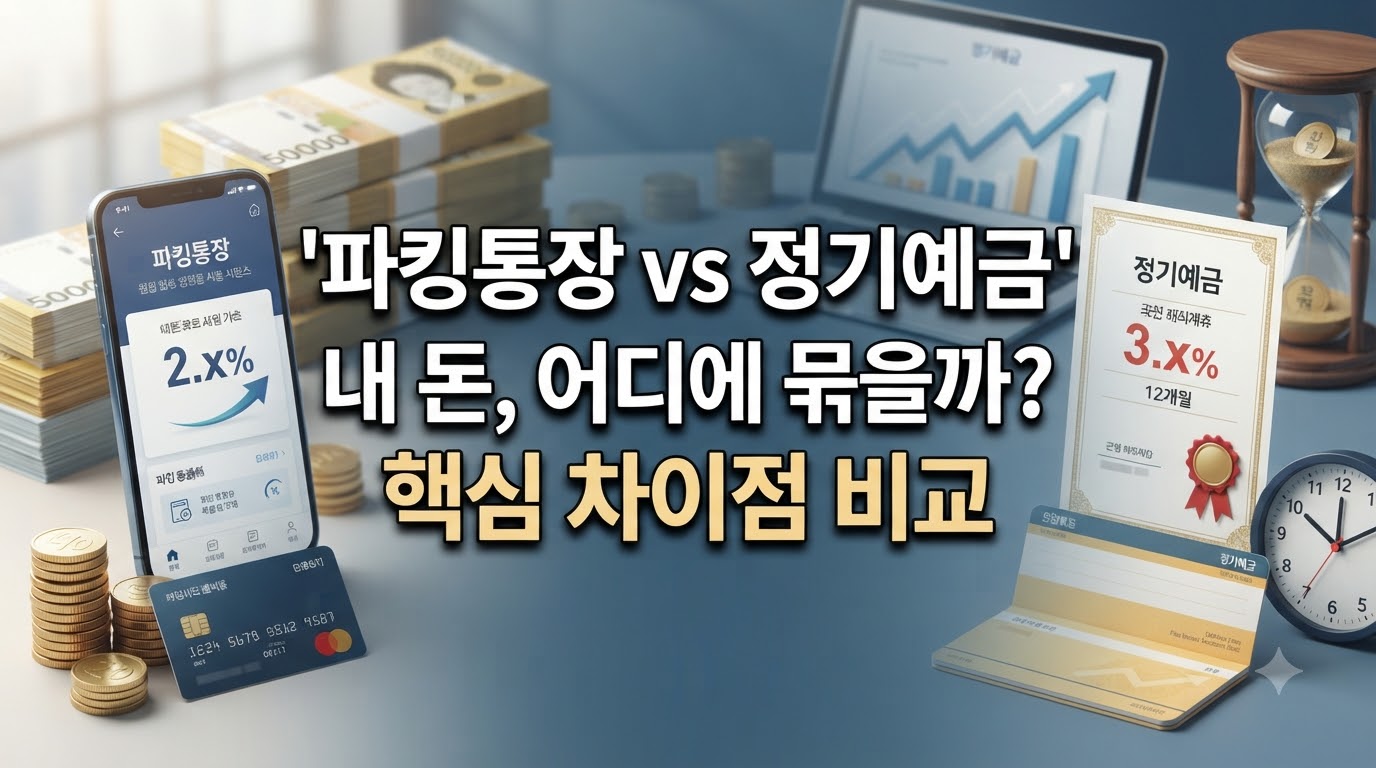 파킹통장 vs 정기예금, 금리 비교로 정리한 선택 기준 썸네일