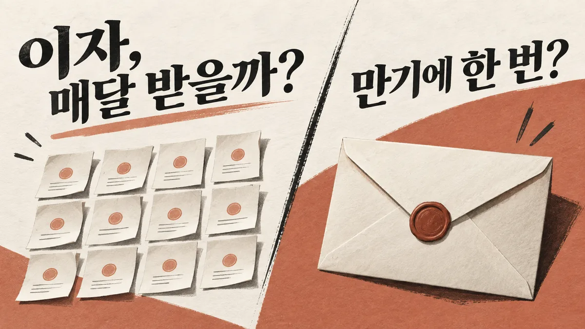 정기예금 이자를 매달 받을지 만기에 한 번 받을지 비교한 썸네일