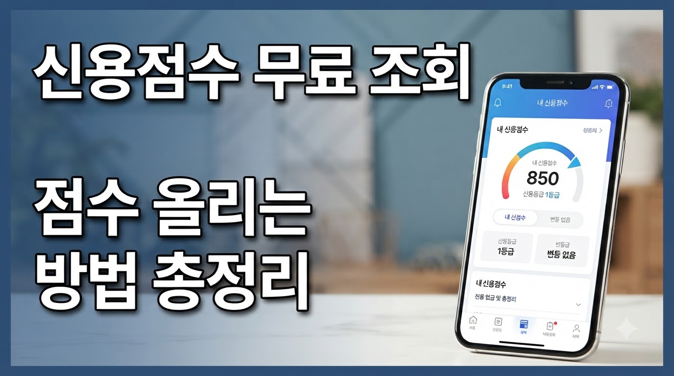 신용점수 무료 조회 및 점수 올리는 방법 썸네일